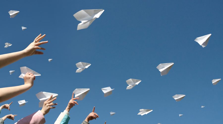 paper airplanes PRE-LEAP-RE